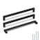 Goldenwarm 5 Pack Black Square Bar Cabinet Pull Drawer Handle Stainless Steel Modern Hardware for Kitchen and Bathroom Cabinets CupboardCenter to Center 10in256mm Black Handles for Cabinets