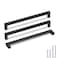 Goldenwarm 5 Pack Black Square Bar Cabinet Pull Drawer Handle Stainless Steel Modern Hardware for Kitchen and Bathroom Cabinets CupboardCenter to Center 10in256mm Black Handles for Cabinets