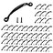 HOME MASTER HARDWARE 478 inch Cabinet Pull Handle 50 Pack Door Pulls for Wooden Kitchen Furniture Closet Drawer Barn Door Hardware Gate Handles Black Finish with Screws