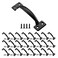 HOME MASTER HARDWARE 25 Pack 534 inch Gate Pull Handle Fence Door Handle Cabinet Pulls with Screws for Outdoor Kitchen Cabinets Closet Interior Drawer Black