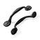 CABDM 10 Pack Rustic Black Cabinet Pulls Antique Hammered Kitchen Hardware Vintage Drawer Pulls 3 Inch 76mm Hole Center