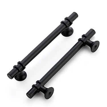 Home Expert Cabinet Handles Black Cabinet Pulls 10 Pack 5 Inch Hole Center
