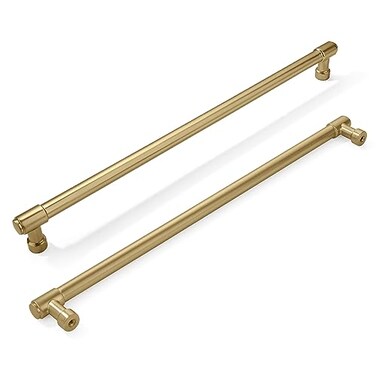 khtumeware 6 Pack 12 Inch305mm Champagne Bronze Cabinet Pulls Brushed Brass Kitchen Cabinet Handles Extra Long Gold Cabinet Pulls Kitchen Cabinet Hardware for Cupboard Drawer Pulls Dresser Handle