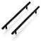 Ravinte 10 Pack 712 Inch Cabinet Handles Matte Black Stainless Steel Kitchen Cupboard Pulls 10 Length712 Hole Center