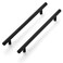 Ravinte 10 Pack 712 Inch Cabinet Handles Matte Black Stainless Steel Kitchen Cupboard Pulls 10 Length712 Hole Center