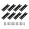 Ravinte 8 Pack Black Sliding Closet Door Handles Black Flush Pulls 472in Length Recessed Finger Pulls for Sliding Barn Door Sqaure Cabinet Pulls Stainless Steel