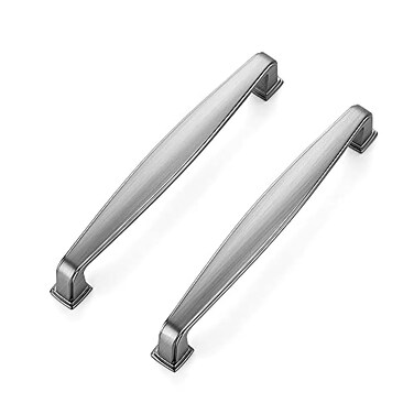 Ravinte 5 Pack Solid 5 Inch Kitchen Cabinet Handles Brushed Nickel Cabinet Pulls Satin Nickel Drawer Pulls Kitchen Cabinet Hardware Kitchen Handles for Cabinets Cupboard Handles Drawer Handles