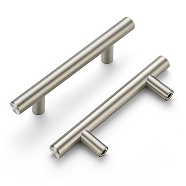 Ravinte 25 Pack 5 Cabinet Pulls Brushed Nickel Stainless Steel Kitchen Drawer Cupboard Pulls Cabinet Handles 5 Length with 3 Hole Center
