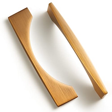 Goo-Ki GooKi Brushed Bronzed Brass Handle MidCenter Cabinet PullZinc Alloy Drawer Handle Wardrobe Cabinet Hardware 5Hole Center 6packed 074YB