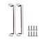 Tokatuker 2pcs Stainless Steel Gate Handle Big 22cm8710 Barn Door Pull Hardware for Kitchen Outdoor Fence Pantry Big
