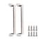 Tokatuker 2pcs Stainless Steel Gate Handle Big 22cm8710 Barn Door Pull Hardware for Kitchen Outdoor Fence Pantry Big