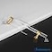 Goldenwarm 15 Pack 5 Inch Kitchen Cabinet Handles Gold Drawer Pulls Crystal Acrylic with Brushed Brass Handles for Cabinets Dresser Cupboard Wardrobe