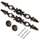 BQLZR 2PCS Antique Cabinet Pulls Wardrobe PullVintage Cabinet Hardware European Style Door Handle Drawer pulls Zinc Alloy Furniture Knobs Pull 866inch with 4 Screws
