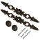 BQLZR 2PCS Antique Cabinet Pulls Wardrobe PullVintage Cabinet Hardware European Style Door Handle Drawer pulls Zinc Alloy Furniture Knobs Pull 866inch with 4 Screws
