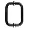 CRL 6 Oil Rubbed Bronze BM Series Tubular BacktoBack Pull Handle with Metal Washers