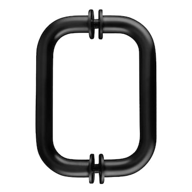 CRL 6 Oil Rubbed Bronze BM Series Tubular BacktoBack Pull Handle with Metal Washers
