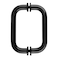 CRL 6 Oil Rubbed Bronze BM Series Tubular BacktoBack Pull Handle with Metal Washers