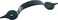 Harris Hardware 95HBE1 Arched Cabinet Door Pull Hammerd Finish 25Pack