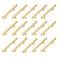 Kitmose 15 Pack Brushed Gold Cabinet Pulls Stainless Steel T Bar Pull Handles Modern Euro Tube Kitchen Cupboard Knobs Hardware for Closet Drawer Door Wardrobe Overall Length 5 Hole Center 3