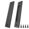 suiwotin 2pcs 7 Inch Flush Pull Recessed Barn Door Handle Rectangular Cabinet Handles Sliding Closet Finger Pull for Pocket Door Matte Black
