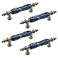 MY MIRONEY Ceramic Cabinet Pulls Chinese Style Decorative Handles Antique Bronze Drawer Knobs for Kitchen Dresser Cupboard Door 3 Hole Center 4 Pack