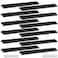 Qjaiune Black Back Mount Finger Edge Pull 300mm118 Aluminum Hidden Handle Concealed Tab Pulls for Home Kitchen Living Room Door Drawer Cabinet 12Pcs