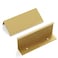 goldenwarm 10 Pack Gold Finger Edge Pulls Drawer Finger Pulls Champagne Gold Kitchen Hardware Handles Bedroom Dresser Drawers3in Hole Center