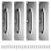 Sumnacon 4PCS Stainess Steel Door Push PlatesSturdy Door Handle Plates with Screws Solid Door Pulls for Home Office Public Commercial PlacesSilver