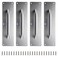 Sumnacon 4PCS Stainess Steel Door Push PlatesSturdy Door Handle Plates with Screws Solid Door Pulls for Home Office Public Commercial PlacesSilver