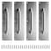 Sumnacon 4PCS Stainess Steel Door Push PlatesSturdy Door Handle Plates with Screws Solid Door Pulls for Home Office Public Commercial PlacesSilver