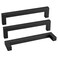 Goldenwarm 10 Pack Black Square Bar Cabinet Pull Drawer Handle Stainless Steel Modern Hardware for Kitchen and Bathroom Cabinets CupboardCenter to Center 614in160mm Kitchen Cupboard Handles