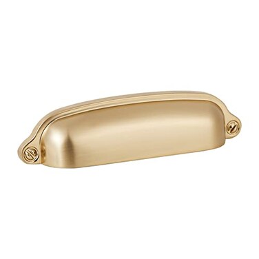 HARPOON 10 Pack Bin Cup Handle PullsVintage Drawer PullsCabinet HardwareShell Handle378 Inch Champagne Gold