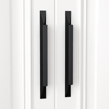 Peaha 10 Pack 5 inch Black Handles for Cabinets Long Black Cabinet Handles Kitchen Drawer Pulls Extra Long Cabinet Pulls Modern Hardware