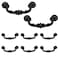 Biaungdo 8 Pcs 151mm6 Hole Center Pull Handles Zinc Alloy Rustic Vintage Style DropDown Bail Swing Dresser Pull Handle Antique Drawer Handles for Kitchen Cabinet 73 Total Length