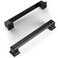 Amerdeco 10 Pack Matte Black 5 Inch128mm Hole Centers Kitchen Cabinet Pulls Cabinet Hardware Kitchen Handles for Cabinets Cupboard Handles Drawer Pulls