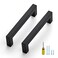 Ravinte 15 Pack Black Cabinet Pulls 412 Inch Square Kitchen Cabinet Handles Matte Black Kitchen Hardware for Drawer Pulls Drawer Handles Come with Screwdriver