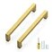 Ravinte 10 Pack Square Cabinet Pulls 614 Inch Brushed Brass Kitchen Cabinet Handles Gold Kitchen Hardware for Cabinet Gold Drawer Pulls Drawer Handles Come with Screwdriver