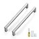 Ravinte 20 Pack Brushed Nickel Kitchen Cabinet Handles 8 Inch Cabinet Pulls Square Kitchen Hardware for Cabinet Drawer Pulls Drawer Handles Come with Screwdriver
