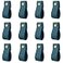 ANJUU 12 Pack Leather Drawer Pulls Handmade Leather Pulls Handles Leather knobs Cabinet Hardware Drawer pulls for Dresser Cabinet Drawer Doors and ClosetTeal Blue