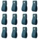 ANJUU 12 Pack Leather Drawer Pulls Handmade Leather Pulls Handles Leather knobs Cabinet Hardware Drawer pulls for Dresser Cabinet Drawer Doors and ClosetTeal Blue