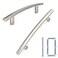KOOFIZO 10 Pack 334 Inch Brushed Nickel Kitchen Cabinet Pulls Satin Silver Cabinet Handles Nickel Cabinet Hardware for Kitchen Cabinets 1961 Drawer Dresser Cupboard Bedroom