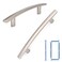 KOOFIZO 10 Pack 334 Inch Brushed Nickel Kitchen Cabinet Pulls Satin Silver Cabinet Handles Nickel Cabinet Hardware for Kitchen Cabinets 1961 Drawer Dresser Cupboard Bedroom