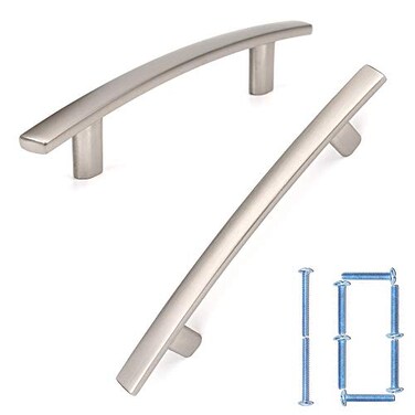 KOOFIZO 10 Pack 334 Inch Brushed Nickel Kitchen Cabinet Pulls Satin Silver Cabinet Handles Nickel Cabinet Hardware for Kitchen Cabinets 1961 Drawer Dresser Cupboard Bedroom