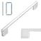 KOOFIZO 10 Pack 614 Inch Wide Foot Cabinet Bar Pulls Polished Chrome Modern Solid Handles for Kitchen Cupboard Door Bedroom Dresser Drawer Bathroom Wardrobe Hardware