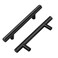 Home Expert 30 Pack 6 inch Cabinet Handles Black Drawer Pulls 375 inch Hole Center Stainless Steel Cabinet Pulls