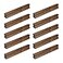Savagrow 10pcs Walnut Wood Cabinet Solid Pulls 5 Hole Center StripType Pulls