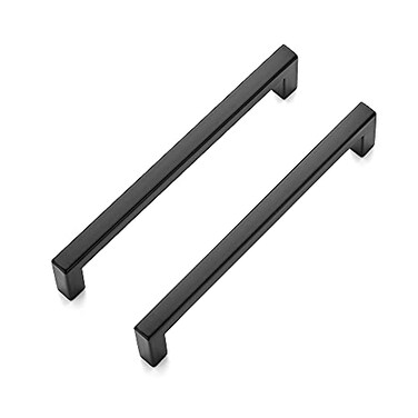 Ravinte 10 Pack Solid 5 Inch Center to Center Slim Square Bar Drawer Handles Kitchen Cabinet Hardware Pulls Matte Black
