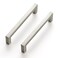 Ravinte 30 Pack Solid 4 Inch Center to Center Slim Square Bar Drawer Handles Cabinet Hardware Brushed Nickel Pulls for Kitchen and Drawers
