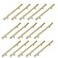 Kitmose 15 Pack Cabinet Pulls Brushed Gold Stainless Steel T Bar Pull Handle for Furniture Kitchen Cabinet Cupboard Drawer Door Handle Pull Knobs Overall Length 778Hole Center 5