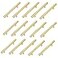 Kitmose 15 Pack Cabinet Pulls Brushed Gold Stainless Steel T Bar Pull Handles for Furniture Kitchen Cabinet Cupboard Drawer Door Handle Pull Knobs Overall Length 6 Hole Center 334